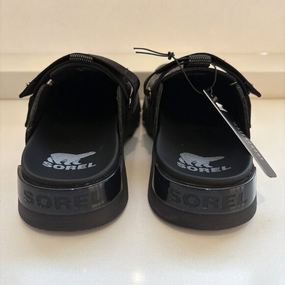 Sorel Viibe Clogs Leather Slip On Mules Black Size 7 NEW - Picture 5 of 8